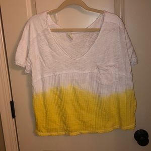 Dip dye casual top